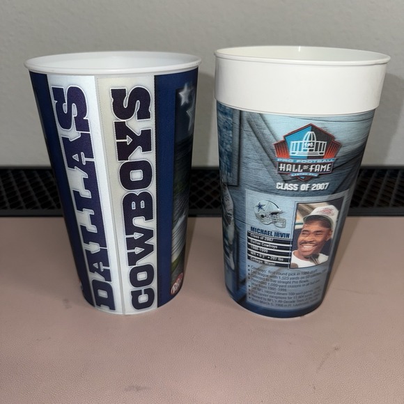 Digital Replay Inc Other - Dallas Cowboys Michael Irvin Hall of Fame Pepsi Stadium Cups 32oz Lot of 2